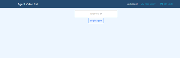 Contact Center Platforms - Enter the Agent id to Login onto the Web Page